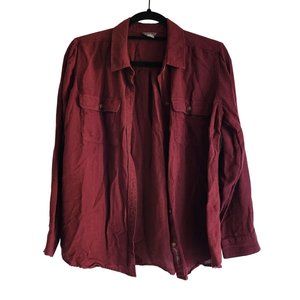 Eddie bauer Button Up Blouse womens size L